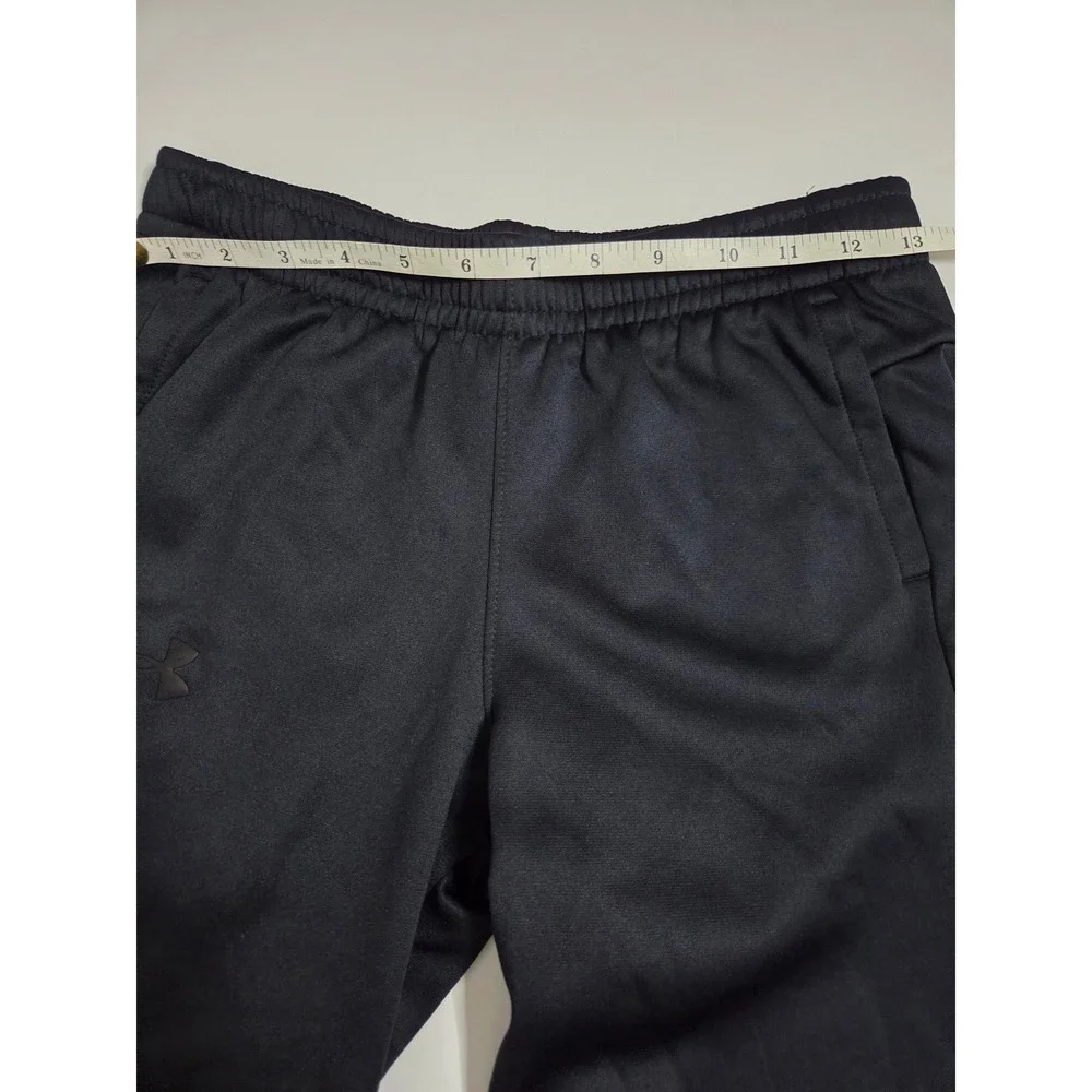 Under Armour Boys Black Fleece Joggers Loose Fit Athletic Pants Youth Large YL